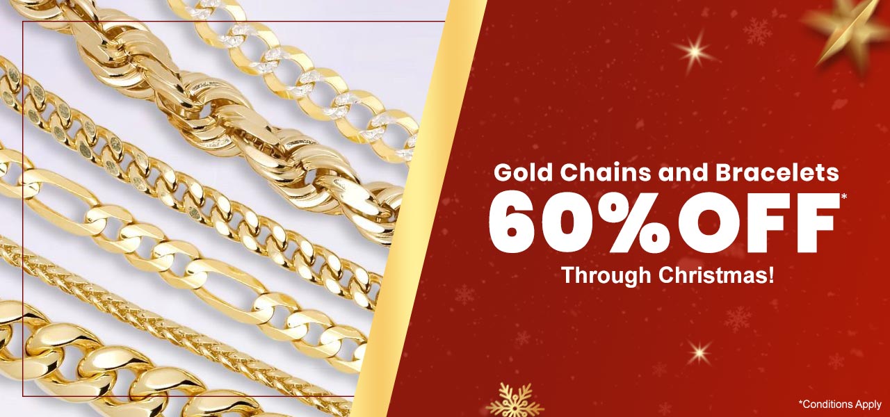 Offer on Chains and Bracelets at Baggett's Jewelry